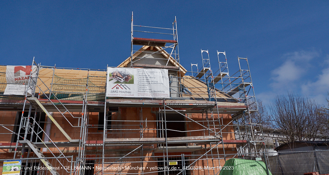 16.03.2023 - Baustelle Ottweiler Straße in Neuperlach